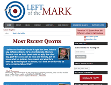 Tablet Screenshot of leftofthemark.com